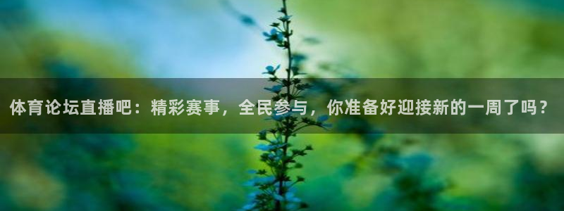 蓝鲸体育nba：体育论坛直播吧：精彩赛事，全民参与，你准备好迎接新的一周了吗？