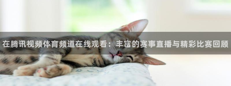 蓝鲸体育转播：在腾讯视频体育频道在线观看：丰富的赛事直播与精彩比赛回顾